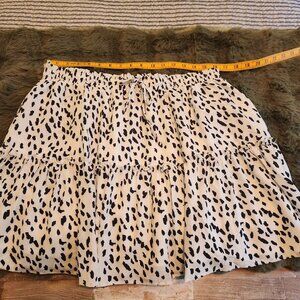 Princess Polly Black and White Mini Skirt